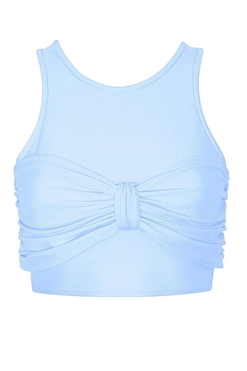 BOW CROP BABY BLUE