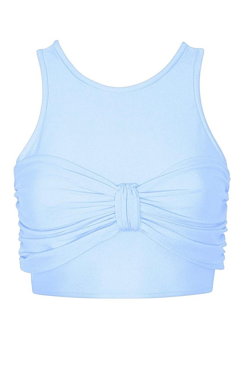 BOW CROP BABY BLUE