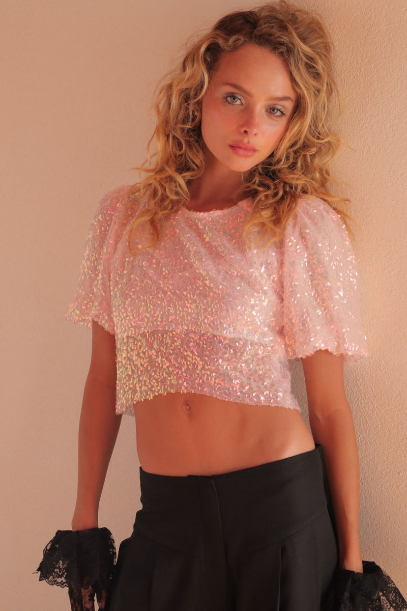 BABY PINK PAVO TOP