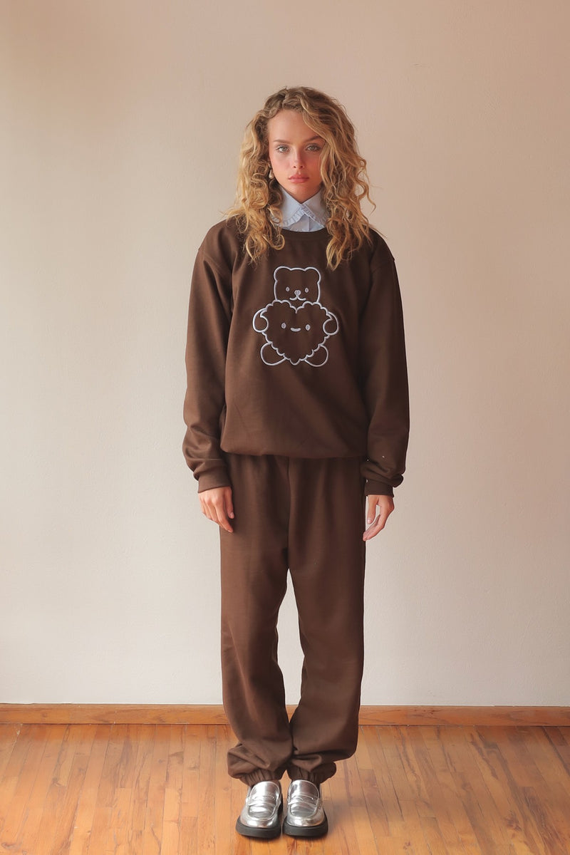 HUG ME SWEATSHIRT COFFEE